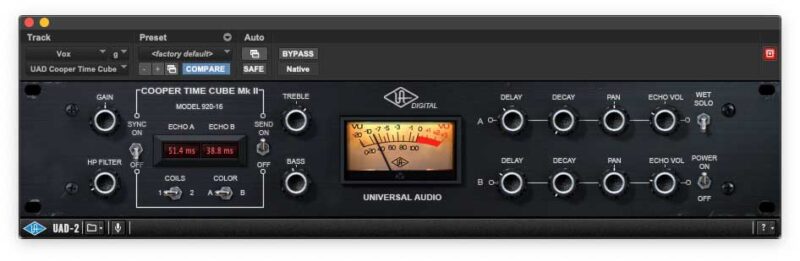 UAD - Cooper Time Cube MkⅡ Delay